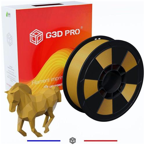 Filament 3D GROSSISTE3D PLA, 1,75mm, Or, Bobine, 1 kg