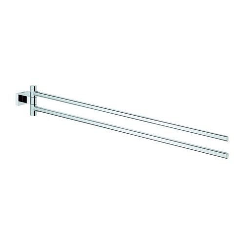 Porte-serviettes GROHE ESSENTIALS CUBE 439mm 2-bras noirb chromé