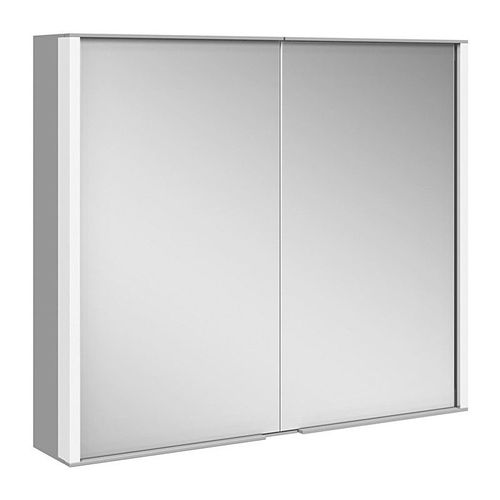 Armoire miroir ROYAL MATCH rallonge murale 800 x 700 x 160 mm teinté argent-anodisé KEUCO