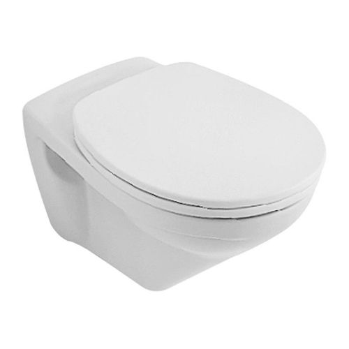 Cuvette à fond creux, 360 x 540 mm, Ex Targa Classic, modèle suspendu, sortie horizontale, En porcelaine sanitaire Blanc
