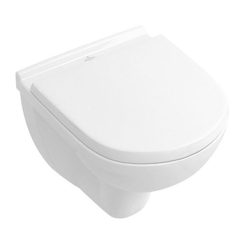 O.novo, Cuvette ? fond creux, 360 x 490 mm, DirectFlush, mod?le suspendu, sortie horizontale, En porcelaine sanitaire Blanc CeramicPlus