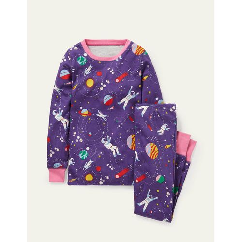 Pyjama Long Cosy - Motif Aventure Spatiale Violet Joyau (Boden)
