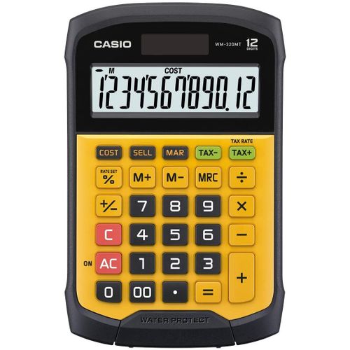 Casio WM-320MT - Calculatrice de bureau solaire étanche eau et poussière IP54