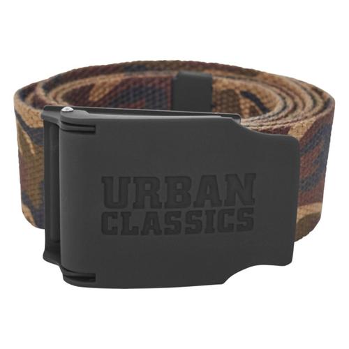 Urban Classics - Canvas Rubbered Touch Ceinture Wood Camo