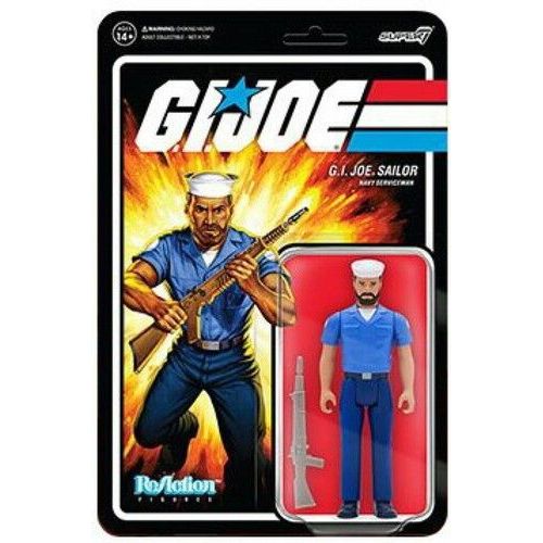 Super7 - G.I. Joe Reaction Figures Wave 2 - Blueshirt Beard (Lt Brown) [] Act