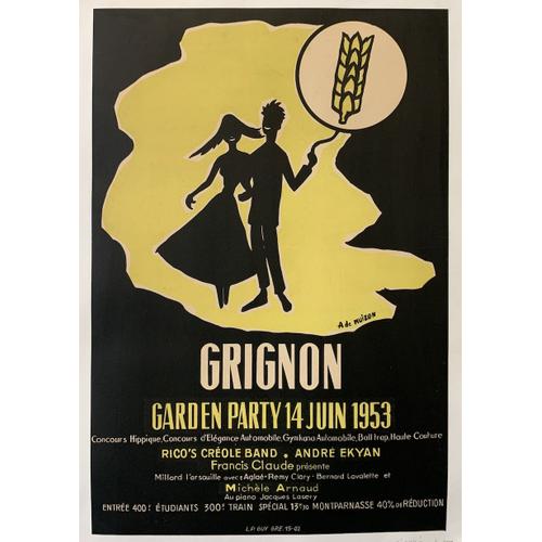 Affiche Grignon 1953