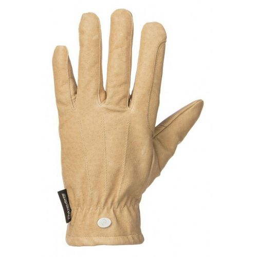 Gants Équitation En Cuir Equithème Travail - Beige - Xs
