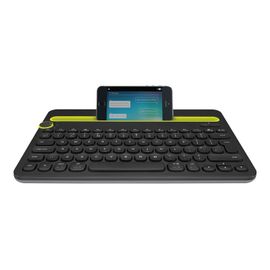 Logitech Multi-Device K480 - Clavier - sans fil - Bluetooth - Français - noir
