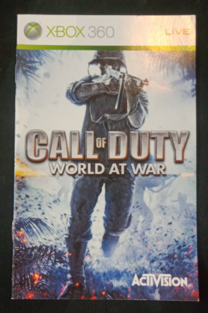 Call Of Duty World At War - Notice Officielle - Microsoft Xbox 360