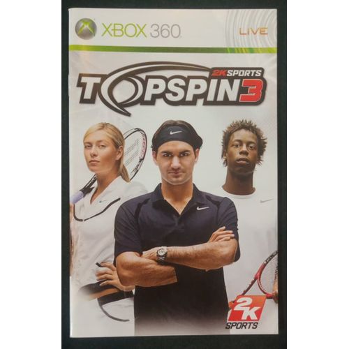 Top Spin 3 - Notice Officielle - Microsoft Xbox 360