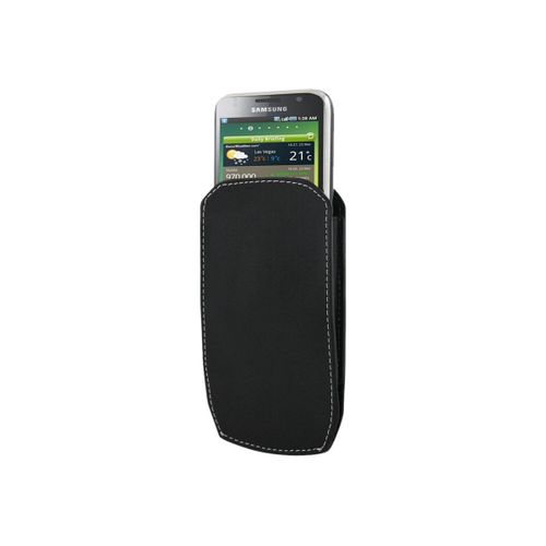 Muvit Ultra Slim L - Sac Étui Pour Téléphone Portable - Polyuréthane - Noir - Pour Htc Wildfire, Wildfire S; Wiko Cink Slim