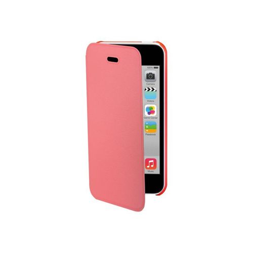 Muvit Easy Folio Mueaf0086 - Étui À Rabat Pour Téléphone Portable - Polyuréthane, Polycarbonate - Rose