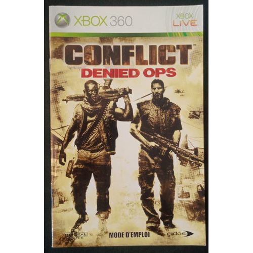 Conflict Denied Ops - Notice Officielle - Microsoft Xbox 360