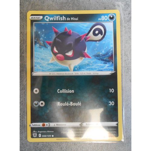 Carte Pokemon Qwilfish 088/189 - Eb10 - Astres Radieux - Vf