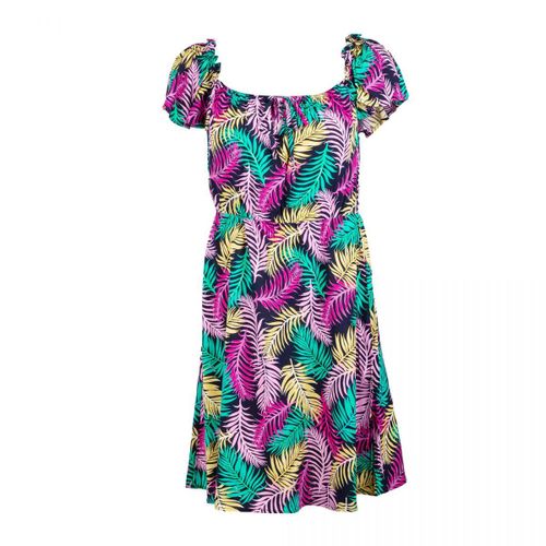 Robe Courte À Volants Col Bateau Femme Vero Moda