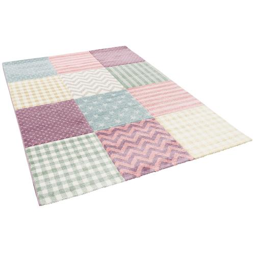 Pergamon Maui Kids - Tapis Pour Enfant - Motif Étoiles Pastel Multicolore 80x150 Cm