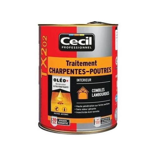 Traitement poutres et charpentes TX 202 - pot de 5L - Incolore | 5 L