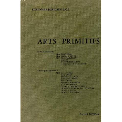 Arts Primitifs Expositions - Vente Aux Enchères Publiques Au Palais D Orsay Le Jeudi 8 Juin 1978