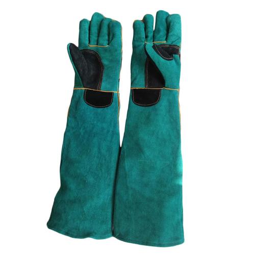 Gants de travail anti-morsures en cuir renforcé pour dressage d'animaux  domestiques, anti-rayures de chat pour hommes et femmes multi-fonctions,  Vert