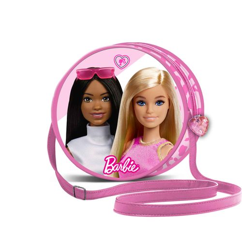 Barbie Fashion Sac à Bandoulière Rond, Rose