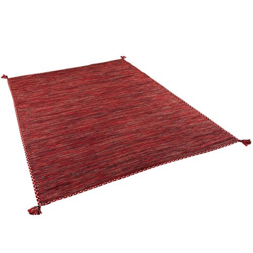 Pergamon Prico - Tapis Kilim Naturel Rouge 140x200 Cm