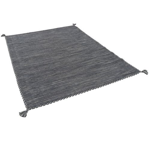 Pergamon Prico - Tapis Kilim Naturel Anthracite 120x180 Cm