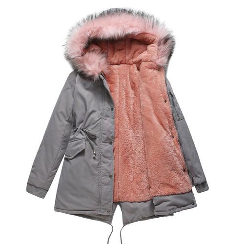 Parka Femmes - Plus De Velours - À Capuche - Xd314