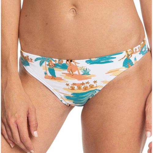 Bas De Bikini Blanc/Palmiers Femme Roxy Printed Beach Classics