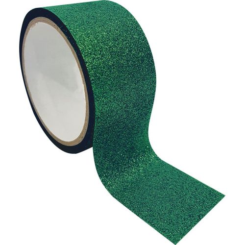 Ruban Adhésif Large Queen Tape 4,8 Cm Vert Pailleté