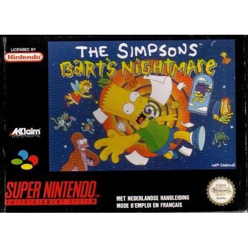 The Simpsons Bart's Nightmare Super Nintendo