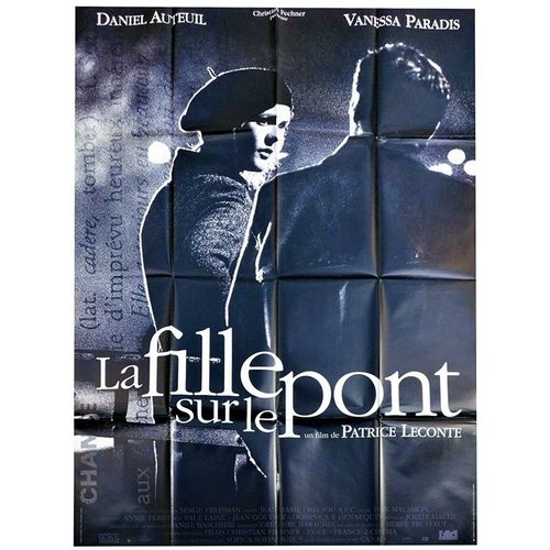 La Fille Sur Le Pont - Véritable Affiche De Cinéma Pliée - Format 120x160 Cm- De Patrice Leconte Avec Daniel Auteuil, Vanessa Paradis, Claude Aufaure, Isabelle Spade, Luc Palun - 1999
