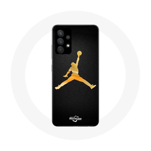 Coque Pour Samsung Galaxy A32 Air Michael Jordan Logo Jaune