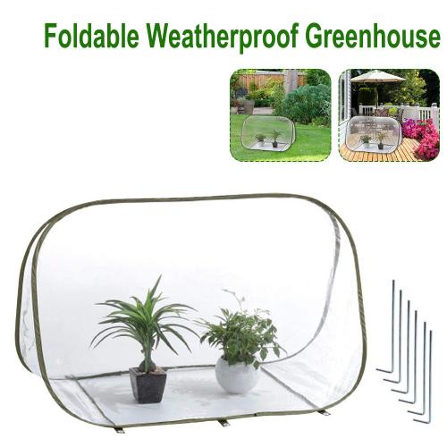 Mini Tente De Serre Portable Pliable, Protection Contre Le Gel, Pour Plantes Et Légumes En Hiver
