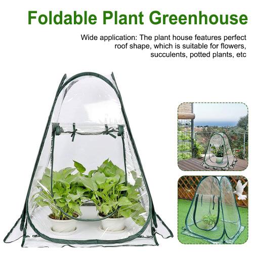 Serre Pliable Pour Plantes, Mini Plante Portable, Protection Contre Le Gel, Abri De Fleurs Pour Plantes Et Légumes En Hiver