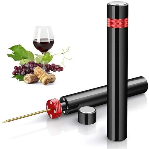 Tire-Bouchon En Acier Inoxydable, Pompe À Air, Ouvre-Bouteille De Vin, Coffre-Fort Portable, Extracteur De Liège, Pression D'air, Outils De Cuisine, Accessoires De Bar