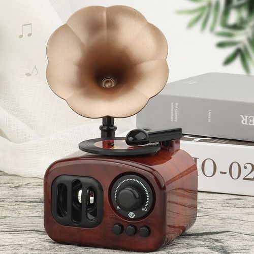Boîte À Musique En Forme De Phonographe Vintage, Boîte À Musique Créative, Rétro, Mécanisme De Gramophone, Horloge, Cadeau Musical, Décoration De Maison
