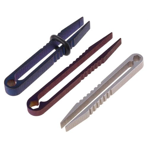 Pince À Épiler En Titane Tc4 Ti Edc, Pince À Équipement, Gadget De Poche, Pince De Voyage Polyvalente, Mini Outil De Camping Randonnée En Plein Air 