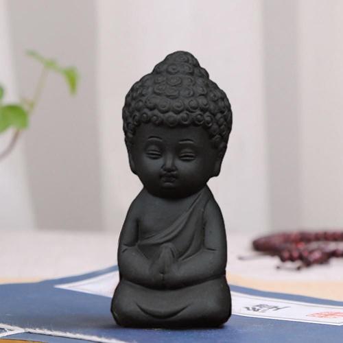 Statue De Bouddha En Céramique, Accessoires De Mini Jardin, Thé, Animal De Compagnie, Décoration De Méditation De Jardin D'eau, Modèle Miniature De Maison, Statue Zen