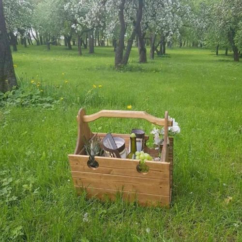 Table Pliante En Bois 2 En 1 Pour L'extérieur Panier De Rangement Portable Pour Plage Camping Sac À Dos Mini Meubles De Jardin Pique Nique Bureau 2022