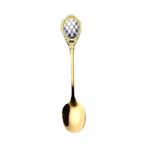 Cuillère À Thé Et Café En Acier Inoxydable, Outils Pour La Maison, Cuillère À Mélanger, Dessert, Collations, Vaisselle, Cuillère À Café Vintage En Porcelaine