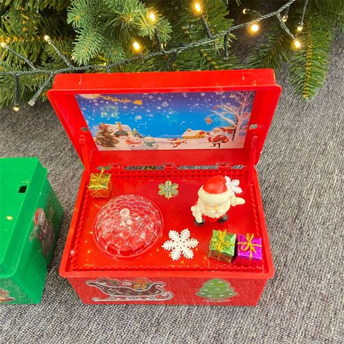 Boîte À Musique Électrique De Noël, Décoration De Père Noël Créative, Artisanat De Bureau, Cadeaux Pour Enfants, Décoration De Maison Xqmg, Nouveauté 2022