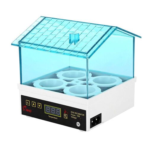 Mini Incubateur Semi-Automatique À Lumière Led, 4 Pièces, Couveuse ...