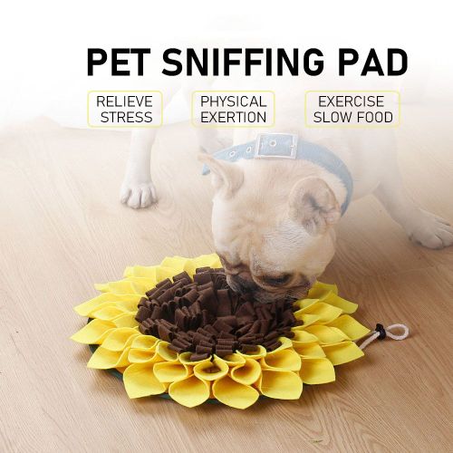 Tapis De Reniflage En Forme De Tournesol Pour Chien, Distributeur De Nourriture Pour Chiot, Formation, Reniflage, Alimentation, Soulage Le Stress, Fourniture Pour Chiot