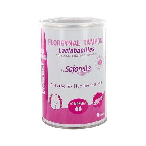 Florgynal Boite De 9 Tampons Applicateur Compact Normal 