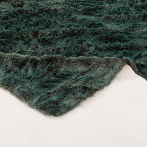 Aspen - Tapis de luxe en fourrure synthétique super doux - Bleu