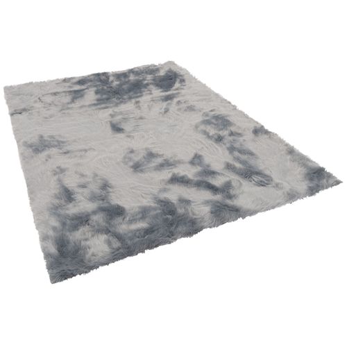 Pergamon Aspen - Tapis De Luxe En Fourrure Synthétique Super Doux - Moucheté Gris 90x160 Cm