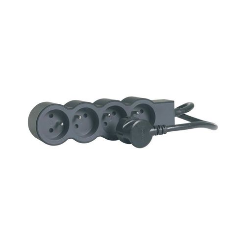 Multiprise Legrand FB 4X2P+T STANDARD 1.5M NOIR