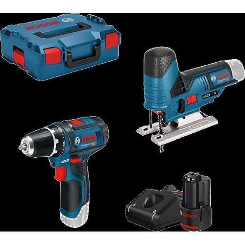 COMBO KITS GSR 12V-15 + GST 12V-70 2x2.0Ah GAL 12V-40 L-BOXX BOSCH