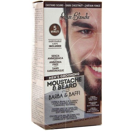 Renée Blanche - Crème Colorante Moustache & Barbe Châtain Foncé 