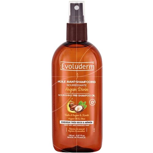 Evoluderm - Huile Avant-Shampooing Nourrissante Argan Divin - 150ml 